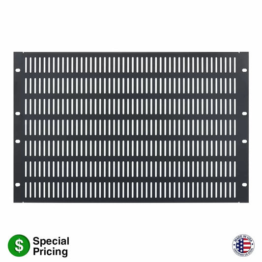 Lowell SVSP Steel Vent Panel with Slots For Rack Cooling | 7U | Single