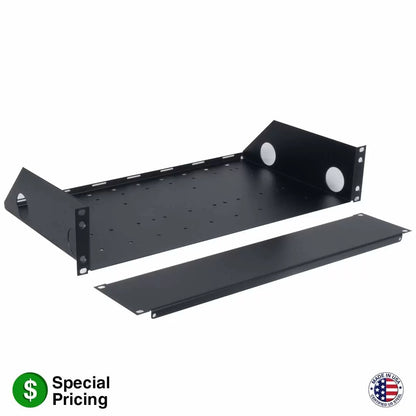 Lowell USE Series Rack Shelf Punched Base Security Panel | 2U