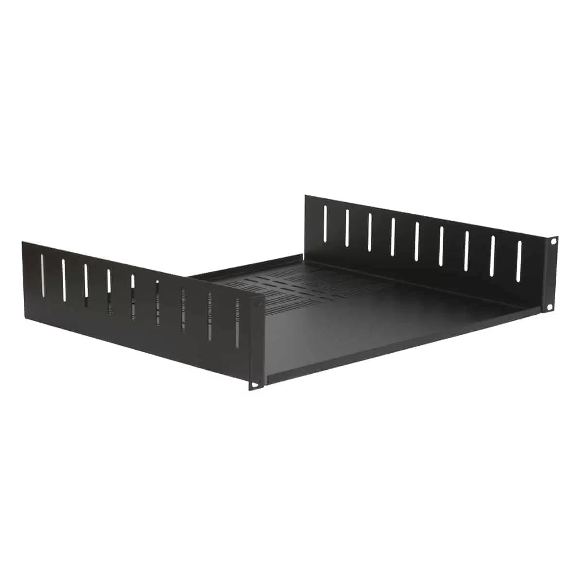 Lowell USVC Rack Utility Shelf with Vented Base and Clamps | 2U
