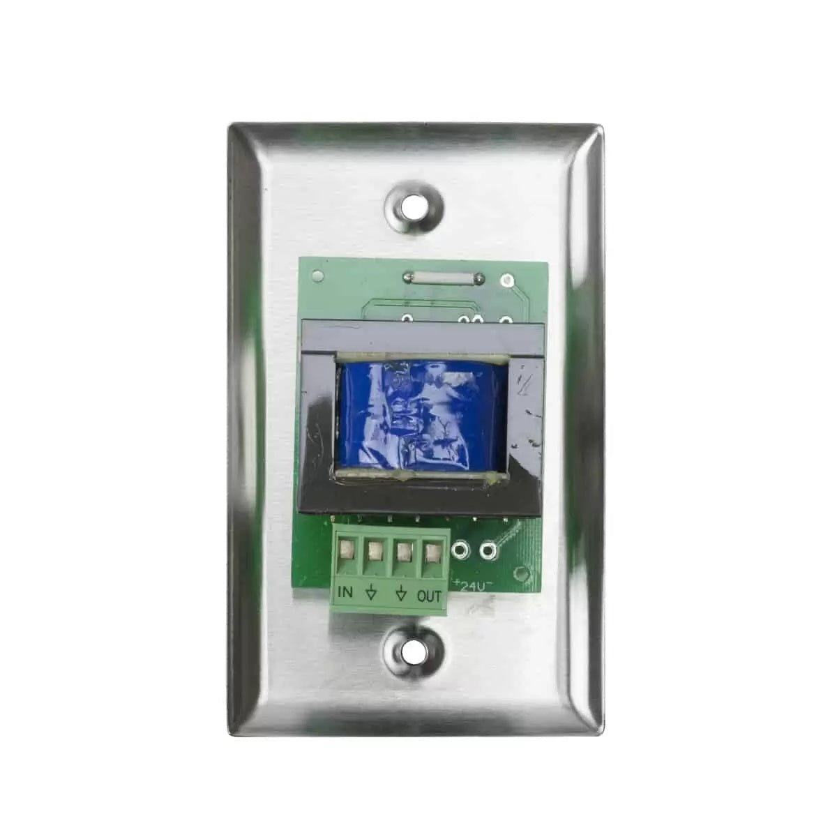 Lowell 100W Mono Volume Control With Precision Steps And Standard Wall Plate | Stainless Steel