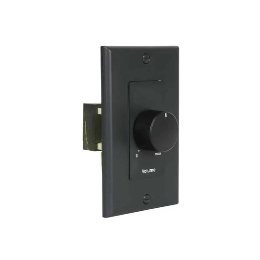 Lowell 100W Mono Volume Control With Precision Steps And Decorator Wall Plate | Black