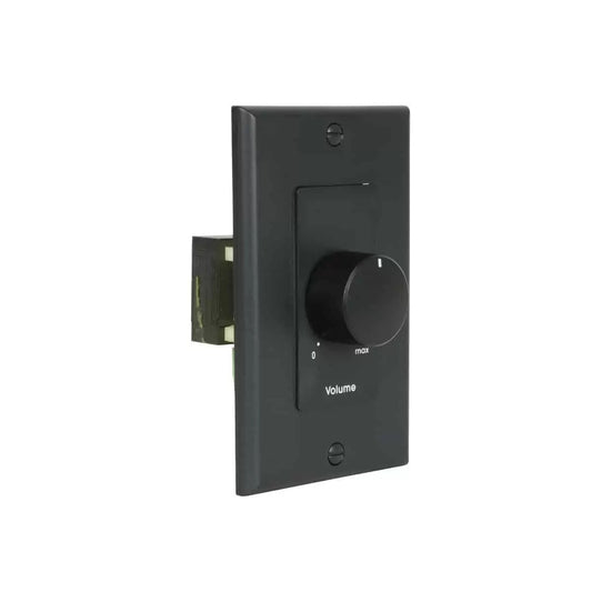Lowell 100W Mono Volume Control With Decorator Wall Plate | Without Bypass | Black