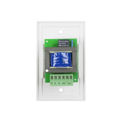 Lowell 100W Mono Volume Control With Standard Wall Plate | With Bypass | White