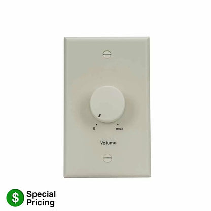 Lowell 100W Mono Volume Control With Adhesive Dial Scale For 70V | Without Bypass