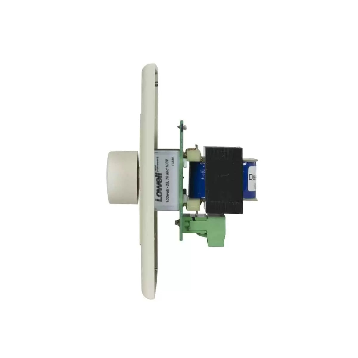 Lowell 100W Mono Volume Control With Adhesive Dial Scale For 70V | Without Bypass