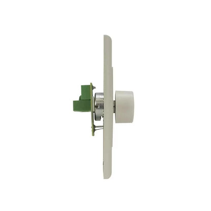 Lowell 10k ohm Potentiometer With Decorator Wall Plate Remote Level Control | Almond
