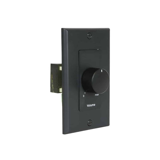 Lowell 25W Mono Volume Control With Decorator Wall Plate | Black