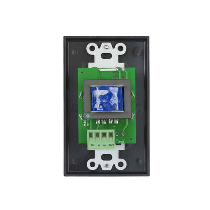 Lowell 25W Mono Volume Control With Decorator Wall Plate | Black
