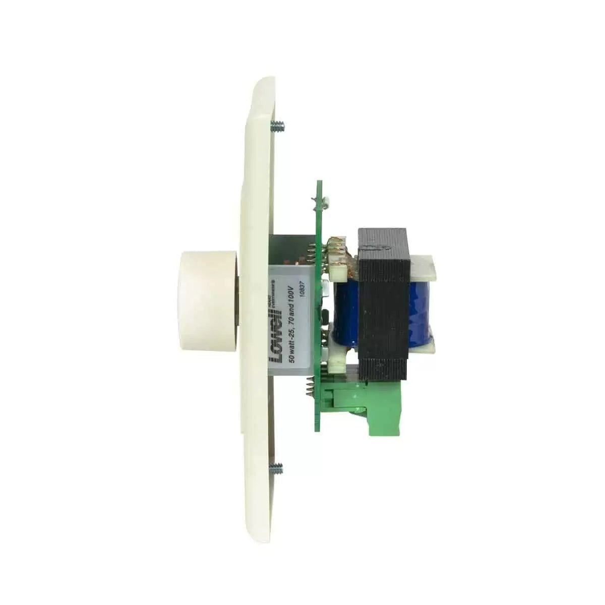 Lowell 50W Mono Volume Control With Decorator Wall Plate | Almond | Almond