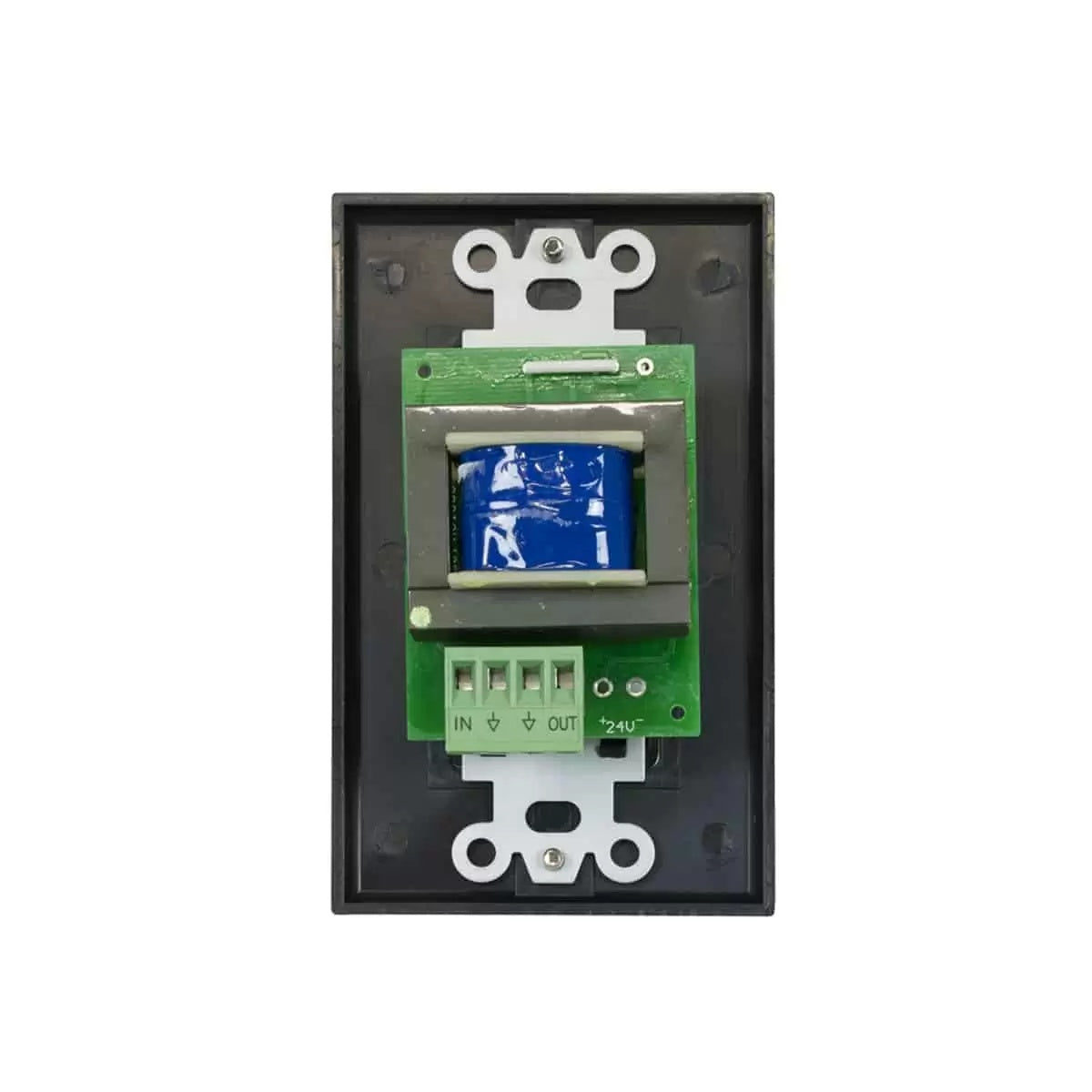 Lowell 50W Mono Volume Control With Decorator Wall Plate | Black | Black