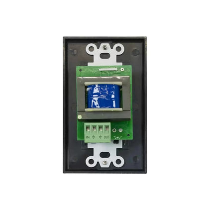 Lowell 50W Mono Volume Control With Decorator Wall Plate | Black | Black