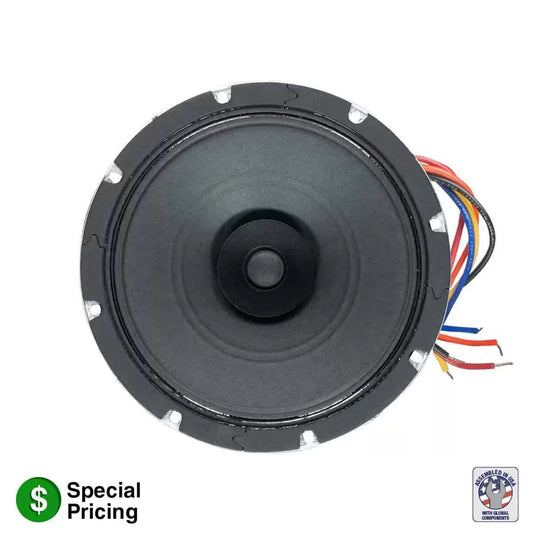 Lowell 8" Dual Cone Speaker with Transformer Ceiling Driver | 70V | 8W