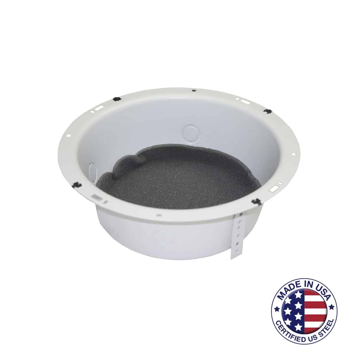 Lowell 8XD4S Steel Recessed Speaker Enclosure With Straps | 8 in.