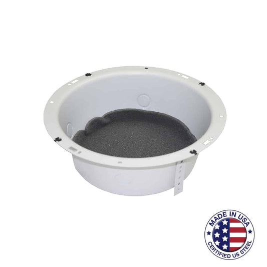 Lowell 8XD4S Steel Recessed Speaker Enclosure With Straps | 8 in.