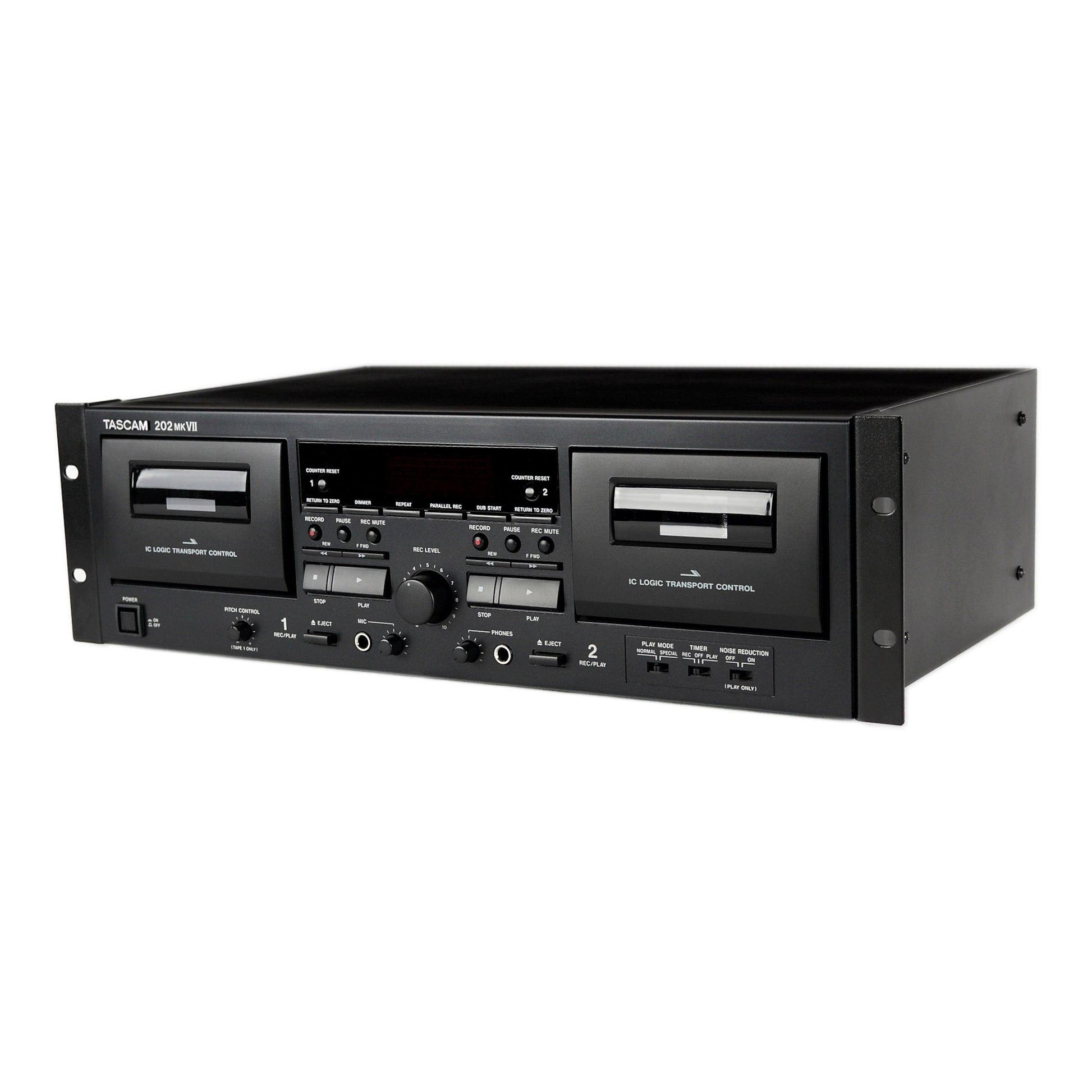 Tascam 202MKVII Double Cassette Deck with USB Port