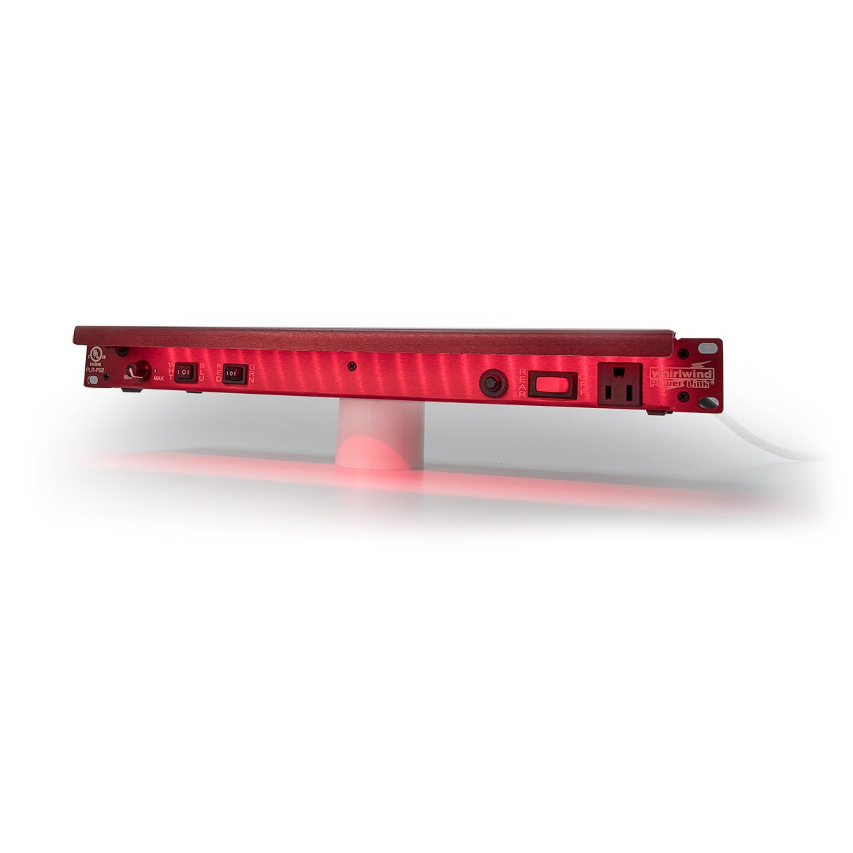 Whirlwind PLR-PS2 1RU Rack Power Strip With LED Lighting