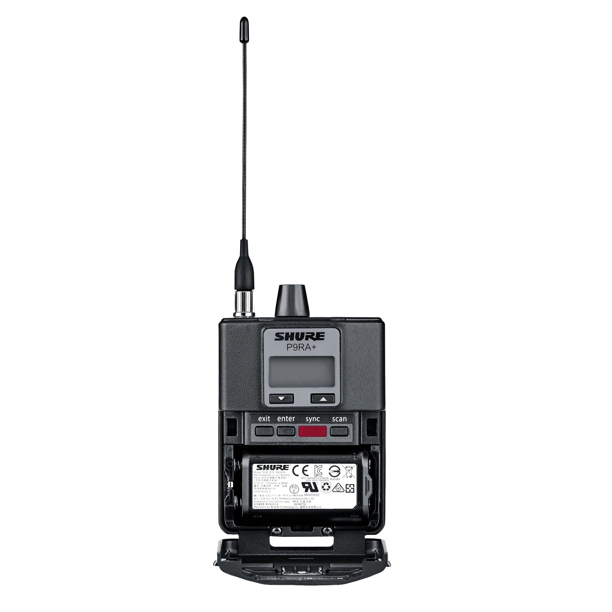 Shure P9RA+ Bodypack Receiver interior