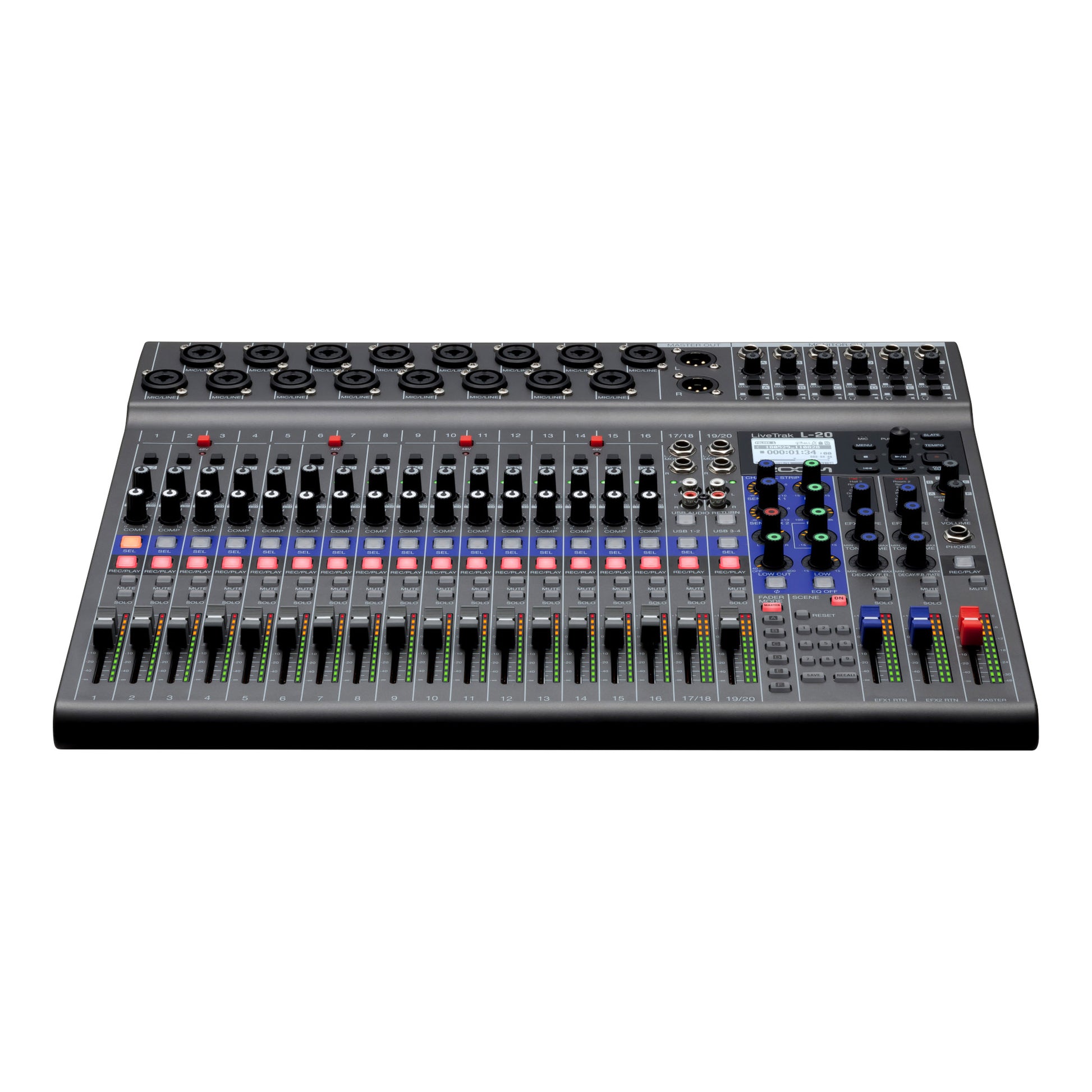 Zoom LiveTrak L-20 Digital Mixer front
