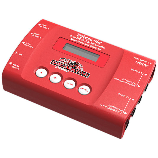 Decimator DMON-4S Quad SDI to HDMI Converter