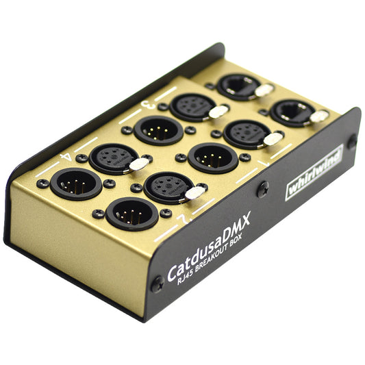 Whirlwind CatdusaDMX 4-Channel RJ45 to 5-Pin XLR Stage Box