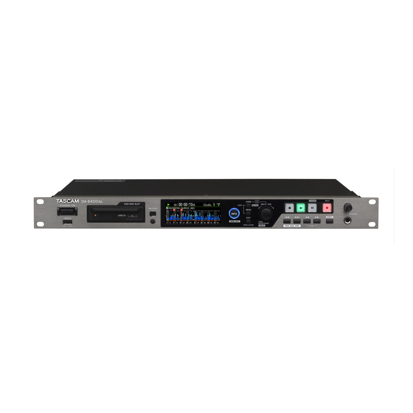 Tascam DA-6400 64-Channel Digital Multitrack Recorder front