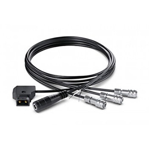 Blackmagic Design Pocket Camera DC Cable Pack with coiled black cables and locking power connectors