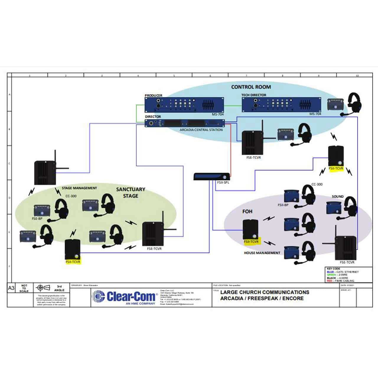 Clear-Com FSII-TCVR-IP-19 FreeSpeak II 1.9GHz Transceiver