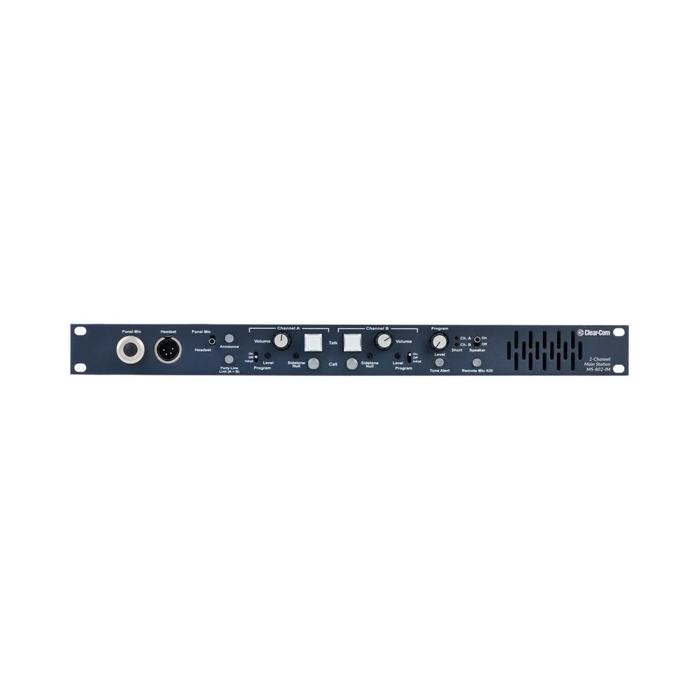 Clear-Com MS-802-IM Encore 2-Channel 1RU Main Station