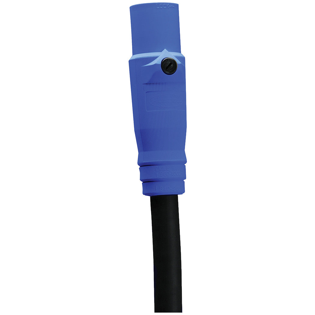 Whirlwind HBL400M Single Pole Male Connector blue