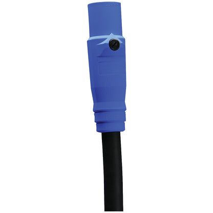 Whirlwind HBL400M Single Pole Male Connector blue