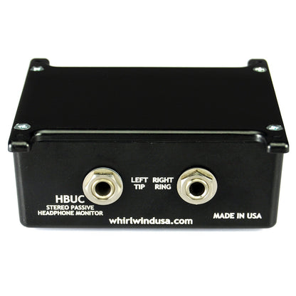 Whirlwind HBUC Passive Under-Counter Stereo Headphone Control Box