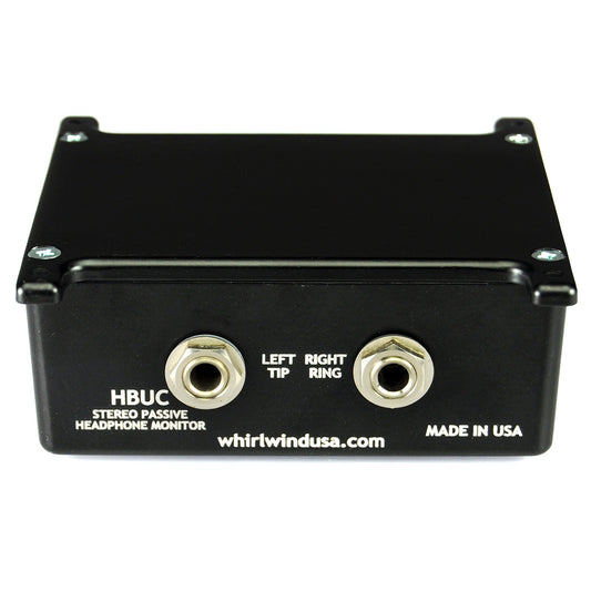 Whirlwind HBUC Passive Under-Counter Stereo Headphone Control Box