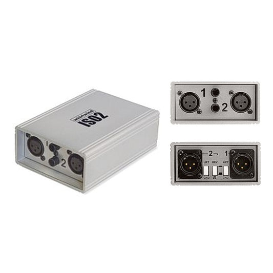 Whirlwind ISO2 Dual-Channel Transformer Line Isolator and Balancer