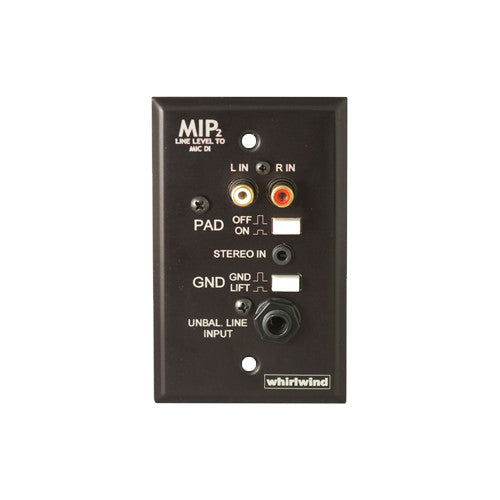 Whirlwind MIP2 Media Input Wall Plate