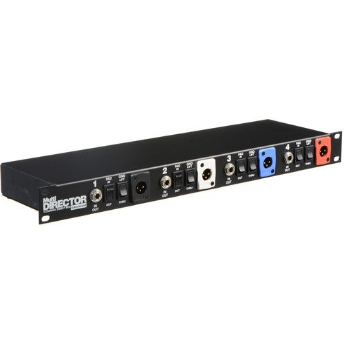 Whirlwind MLTDIR MultiDirector 4-Channel Passive DI Rack Unit