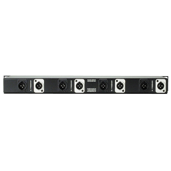 Whirlwind MLTSP1X3 4-Channel Passive Mic Splitter 1RU Rack Panel