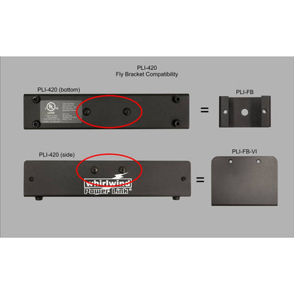 Whirlwind PL1-FB Fly Bracket For PL1 Power Link Stringers