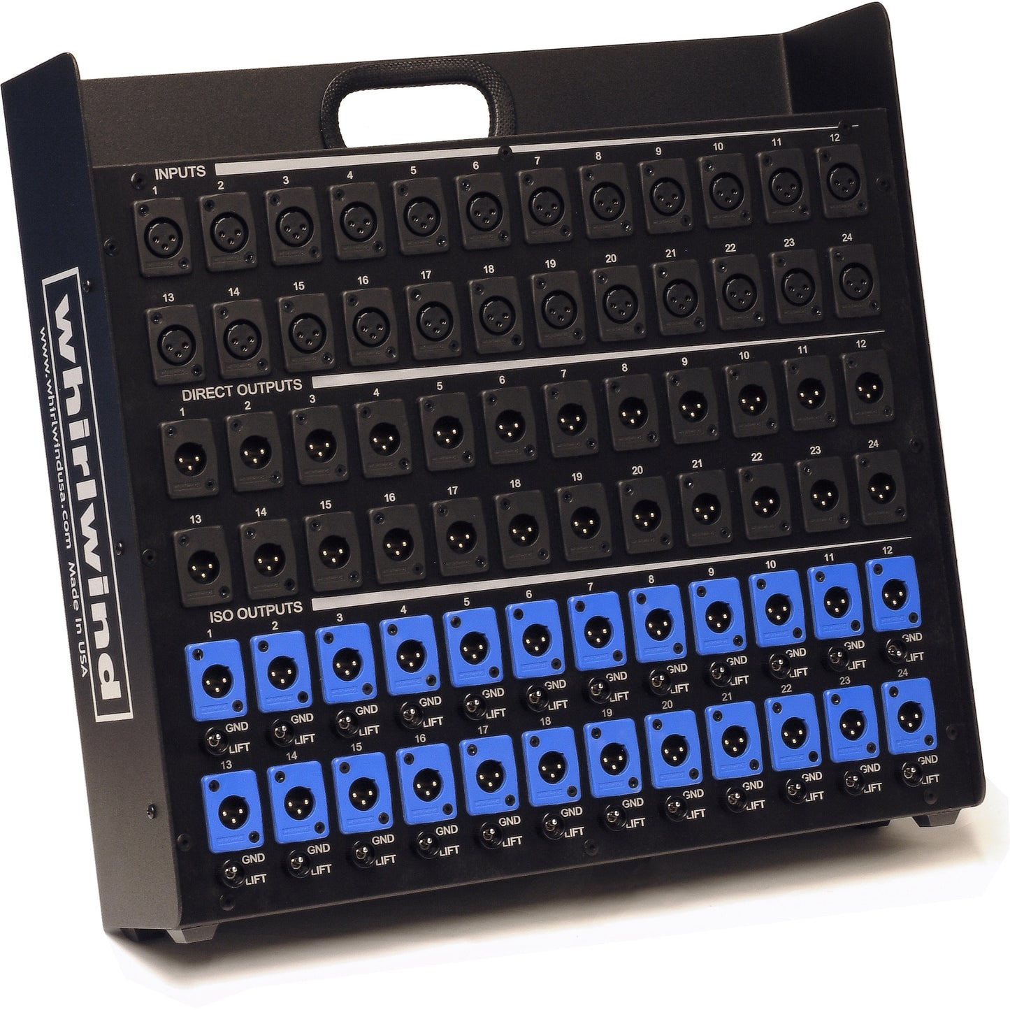Whirlwind SB Series 24-Channel Passive Mic Splitter | SB24P1G