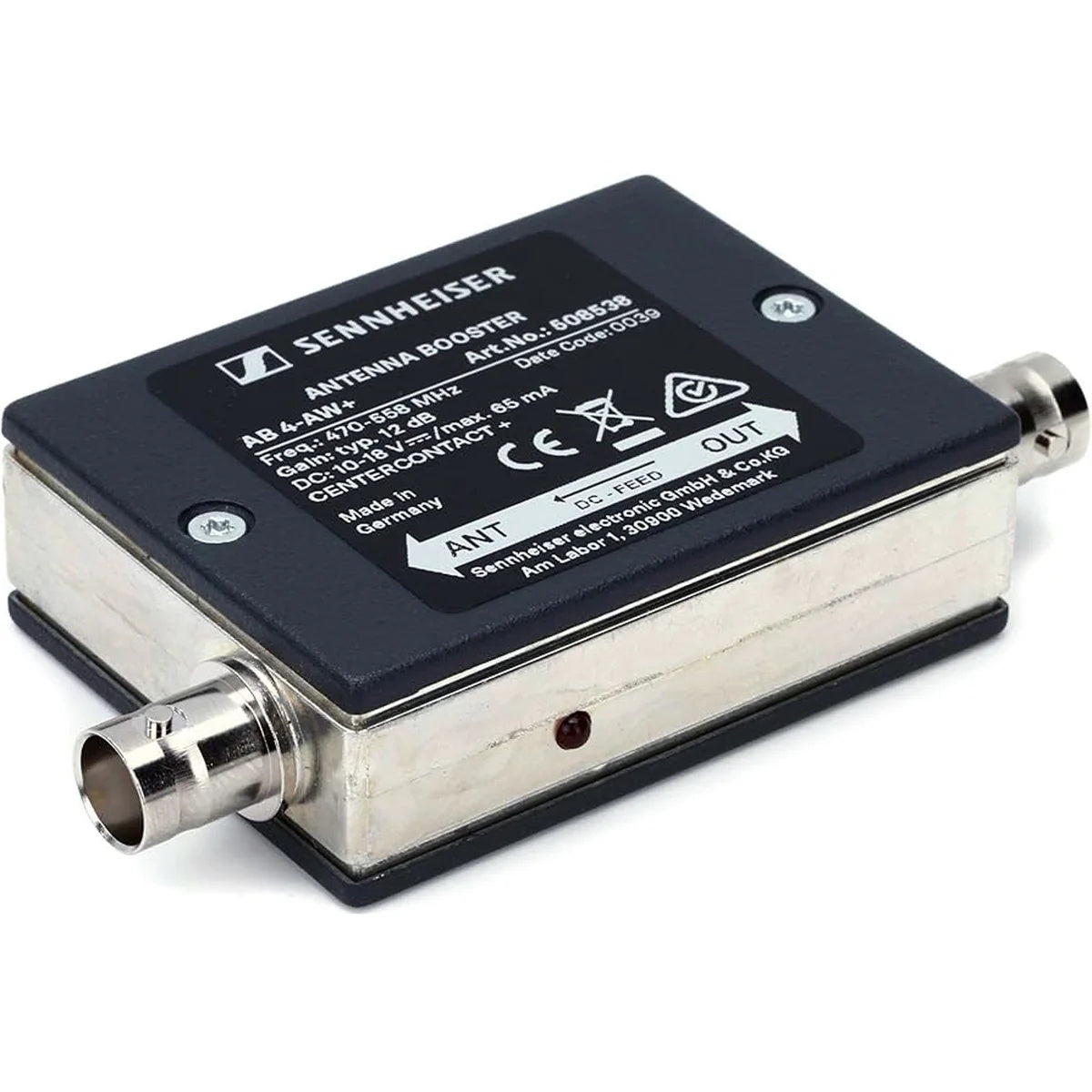 Sennheiser AB 4 Inline Antenna Booster | Frequency: AW+ (470-558 MHz)