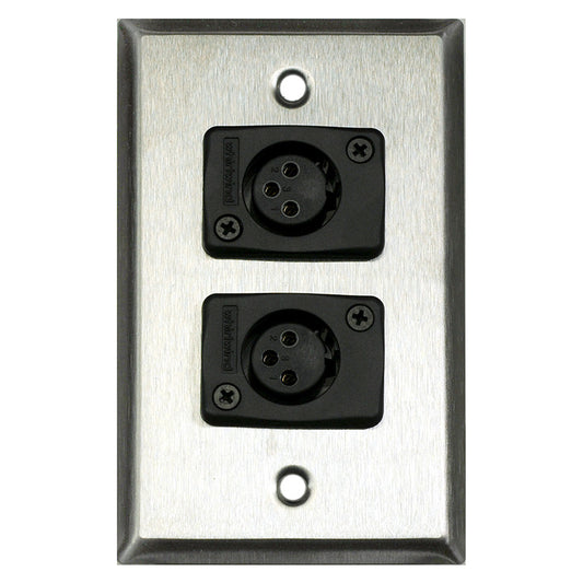 Whirlwind WP1/2FW WC3F Female XLR Wall Plate