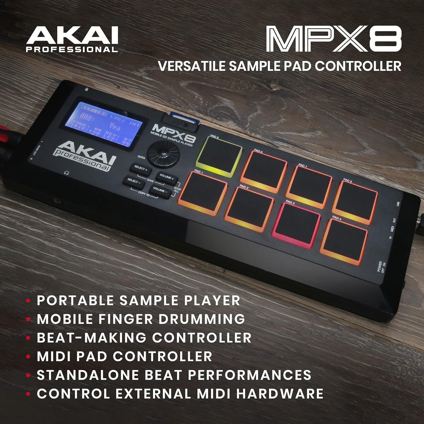Akai MPX8 Mobile SD Sample Player