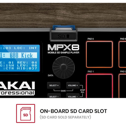 Akai MPX8 Mobile SD Sample Player
