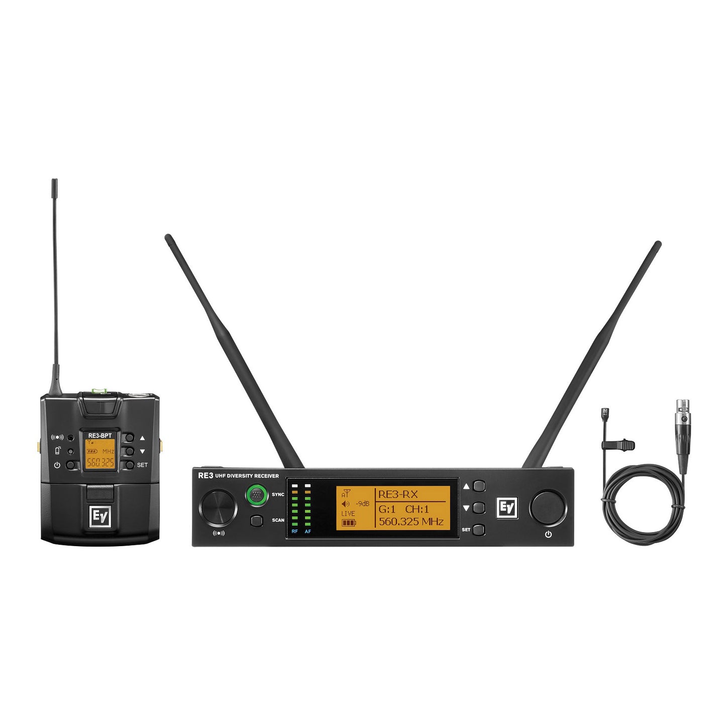 Electro-Voice RE3-BPOL UHF Wireless Lavalier Microphone System