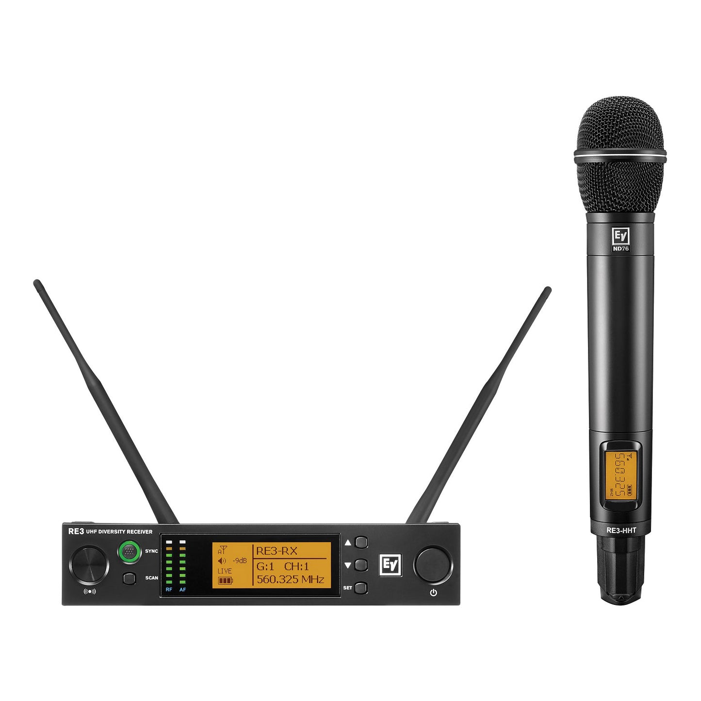 Electro-Voice RE3-ND76 UHF Wireless Handheld Microphone System