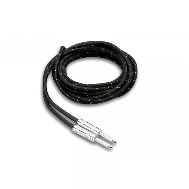 Hosa 3GT-18C4 GUITAR CABLE CLOTH BK AU 18FT