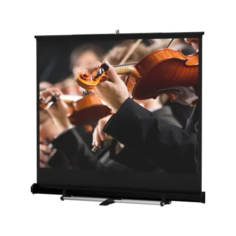 Da-Lite 40253 Floor Model C Square 96"X96" Black Case