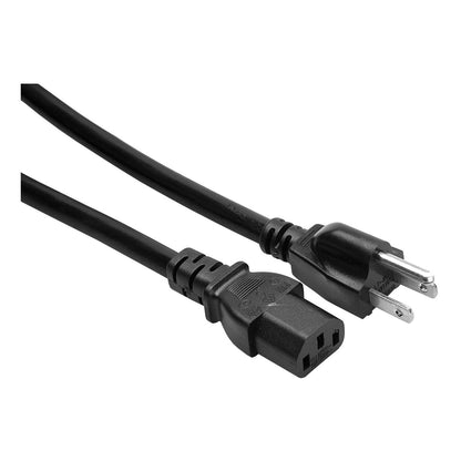 Hosa 14 AWG IEC C13 to NEMA 5-15P Power Cable ends