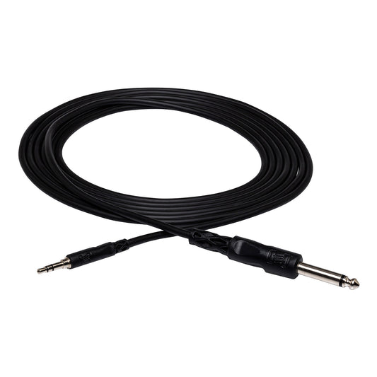 Hosa 1/4 TS to 3.5mm TRS Mono Interconnect Cable