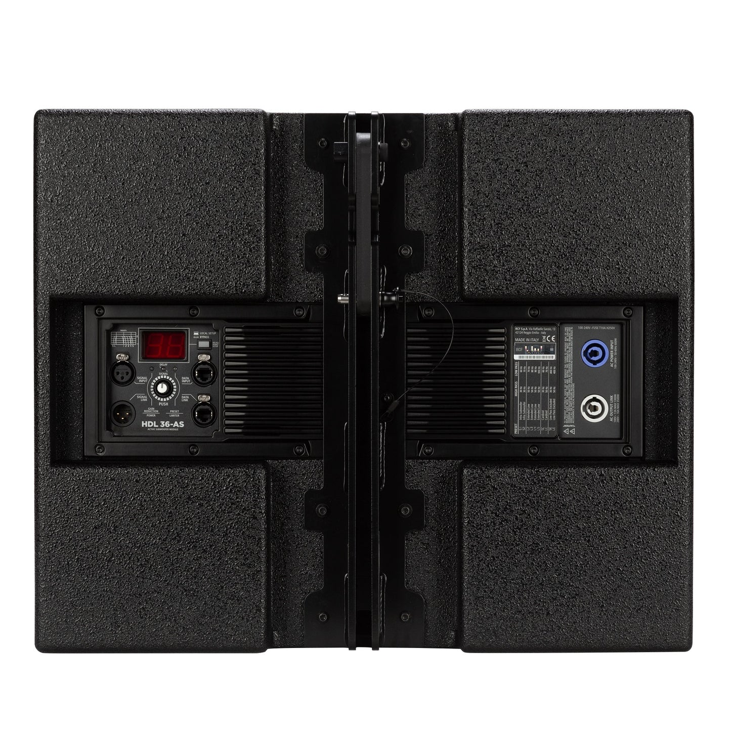 RCF HDL 36-AS Flyable Powered Subwoofer | Color: Black