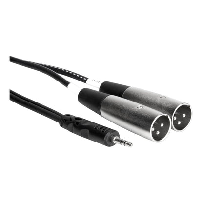 Hosa 3.5mm TRS to Dual XLR3M Stereo Breakout Cable ends